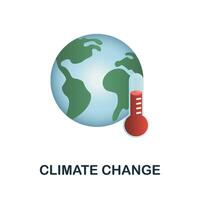 Climate Change icon. 3d illustration from climate change collection. Creative Climate Change 3d icon for web design, templates, infographics and more vector