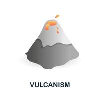 Vulcanism icon. 3d illustration from climate change collection. Creative Vulcanism 3d icon for web design, templates, infographics and more vector