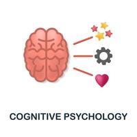 Cognitive Psychology icon. 3d illustration from cognitive skills collection. Creative Cognitive Psychology 3d icon for web design, templates, infographics and more vector