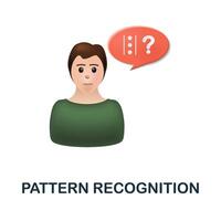 Pattern Recognition icon. 3d illustration from cognitive skills collection. Creative Pattern Recognition 3d icon for web design, templates, infographics and more vector