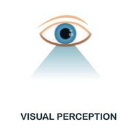 Visual Perception icon. 3d illustration from cognitive skills collection. Creative Visual Perception 3d icon for web design, templates, infographics and more vector