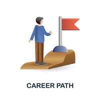 Career Path icon. 3d illustration from corporate development collection. Creative Career Path 3d icon for web design, templates, infographics and more vector