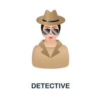 Detective icon. 3d illustration from crime collection. Creative Detective 3d icon for web design, templates, infographics and more vector