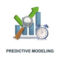 Predictive Modeling icon. 3d illustration from data science collection. Creative Predictive Modeling 3d icon for web design, templates, infographics and more vector