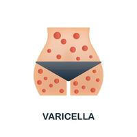 Varicella icon. 3d illustration from deseases collection. Creative Varicella 3d icon for web design, templates, infographics and more vector