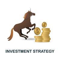 inversión estrategia icono. 3d ilustración desde Finanzas administración recopilación. creativo inversión estrategia 3d icono para web diseño, plantillas, infografia y más vector