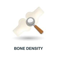 Bone Density icon. 3d illustration from health check collection. Creative Bone Density 3d icon for web design, templates, infographics and more vector