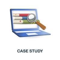 Case Study icon. 3d illustration from web development collection. Creative Case Study 3d icon for web design, templates, infographics and more vector