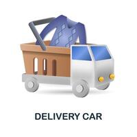 Delivery Car icon. 3d illustration from black friday collection. Creative Delivery Car 3d icon for web design, templates, infographics and more vector