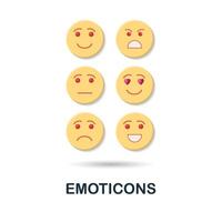 Emoticons icon. 3d illustration from feedback collection. Creative Emoticons 3d icon for web design, templates, infographics and more vector