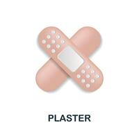 Plaster icon. 3d illustration from medicine collection. Creative Plaster 3d icon for web design, templates, infographics and more vector