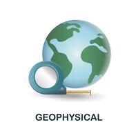 Geophysical icon. 3d illustration from engineering collection. Creative Geophysical 3d icon for web design, templates, infographics and more vector