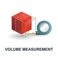 Volume Measurement icon. 3d illustration from measurement collection. Creative Volume Measurement 3d icon for web design, templates, infographics and more vector