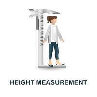 Height Measurement icon. 3d illustration from measurement collection. Creative Height Measurement 3d icon for web design, templates, infographics and more vector