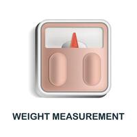 Weight Measurement icon. 3d illustration from measurement collection. Creative Weight Measurement 3d icon for web design, templates, infographics and more vector