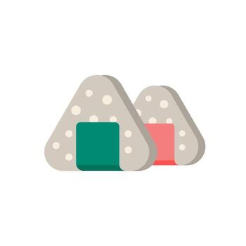 Onigiri icon. Simple element from sea food collection. Creative Onigiri icon for web design, templates, infographics and more vector