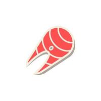 Salmon icon. Simple element from sea food collection. Creative Salmon icon for web design, templates, infographics and more vector