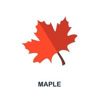 Maple icon. Simple element from autumn collection. Creative Maple icon for web design, templates, infographics and more vector