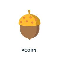 Acorn icon. Simple element from autumn collection. Creative Acorn icon for web design, templates, infographics and more vector