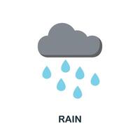 Rain icon. Simple element from autumn collection. Creative Rain icon for web design, templates, infographics and more vector