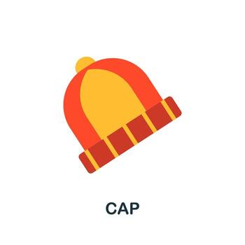 Cap icon. Simple element from autumn collection. Creative Cap icon for web design, templates, infographics and more vector