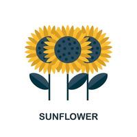 Sunflower icon. Simple element from autumn collection. Creative Sunflower icon for web design, templates, infographics and more vector