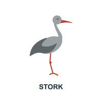 Stork icon. Simple element from autumn collection. Creative Stork icon for web design, templates, infographics and more vector