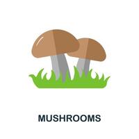 Mushrooms icon. Simple element from autumn collection. Creative Mushrooms icon for web design, templates, infographics and more vector