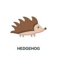 Hedgehog icon. Simple element from autumn collection. Creative Hedgehog icon for web design, templates, infographics and more vector