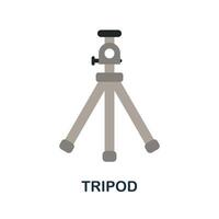 Tripod icon. Simple element from blogging collection. Creative Tripod icon for web design, templates, infographics and more vector