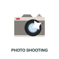 Photo Shooting icon. Simple element from blogging collection. Creative Photo Shooting icon for web design, templates, infographics and more vector