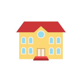 School icon. Simple element from buildings collection. Creative School icon for web design, templates, infographics and more vector