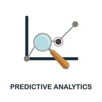 Predictive Analytics icon. Simple element from business growth collection. Creative Predictive Analytics icon for web design, templates, infographics and more vector