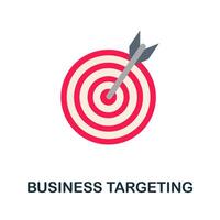 Business Targeting icon. Simple element from business motivation collection. Creative Business Targeting icon for web design, templates, infographics and more vector