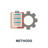 Methods icon. Simple element from business growth collection. Creative Methods icon for web design, templates, infographics and more vector