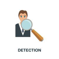 Detection icon. Simple element from business growth collection. Creative Detection icon for web design, templates, infographics and more vector