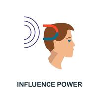 Influence Power icon. Simple element from business motivation collection. Creative Influence Power icon for web design, templates, infographics and more vector