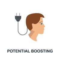 Potential Boosting icon. Simple element from business motivation collection. Creative Potential Boosting icon for web design, templates, infographics and more vector