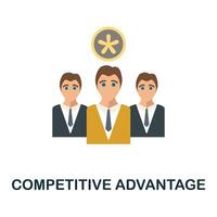 Competitive Advantage icon. Simple element from business growth collection. Creative Competitive Advantage icon for web design, templates, infographics and more vector