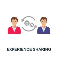 Experience Sharing icon. Simple element from business motivation collection. Creative Experience Sharing icon for web design, templates, infographics and more vector