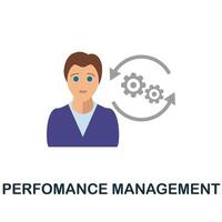 Perfomance Management icon. Simple element from business motivation collection. Creative Perfomance Management icon for web design, templates, infographics and more vector