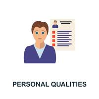 Personal Qualities icon. Simple element from business motivation collection. Creative Personal Qualities icon for web design, templates, infographics and more vector