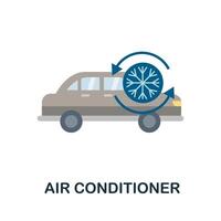 Air Condition flat icon. Color simple element from car servise collection. Creative Air Condition icon for web design, templates, infographics and more vector