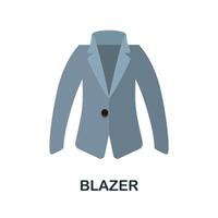 Blazer flat icon. Color simple element from clothes collection. Creative Blazer icon for web design, templates, infographics and more vector