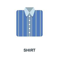 Shirt flat icon. Color simple element from clothes collection. Creative Shirt icon for web design, templates, infographics and more vector