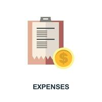 Expenses icon. Flat sign element from child adoption collection. Creative Expenses icon for web design, templates, infographics and more vector