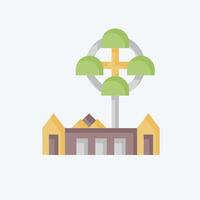 Icon Leisure Park. related to City symbol. flat style. simple design illustration vector