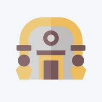 Icon Museum. related to City symbol. flat style. simple design illustration vector