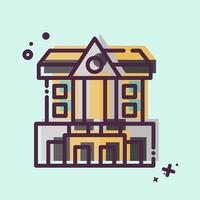 Icon Bank. related to City symbol. MBE style. simple design illustration vector