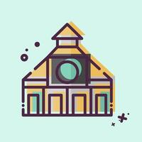 Icon Church. related to City symbol. MBE style. simple design illustration vector